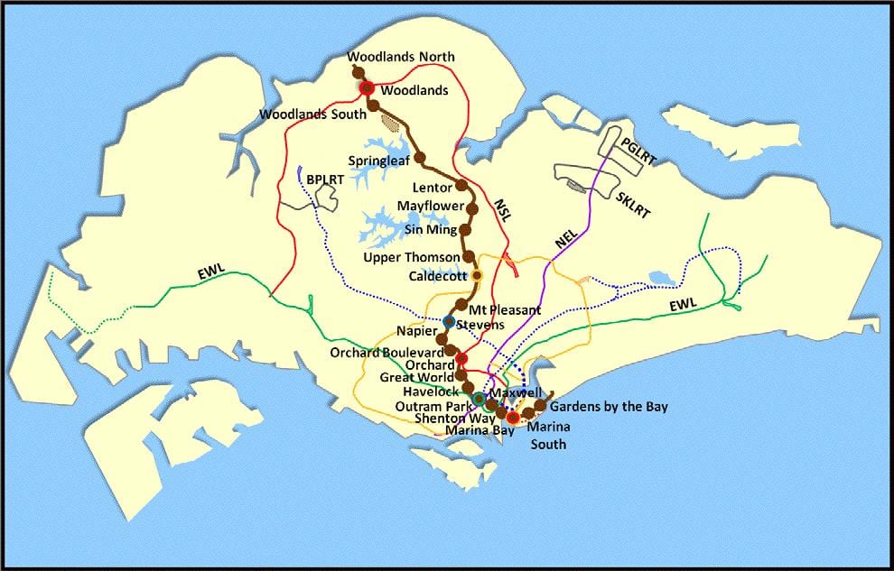 lta mrt map