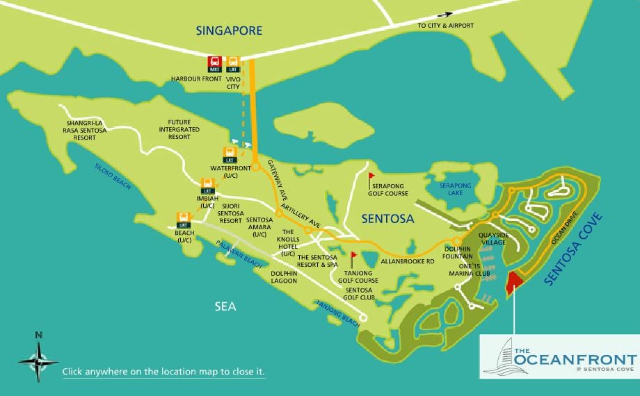 نقشه sentosa