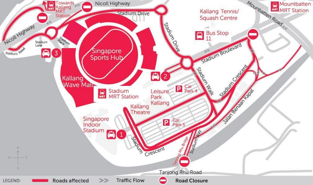 نقشه های ورزشی توپی سنگاپور