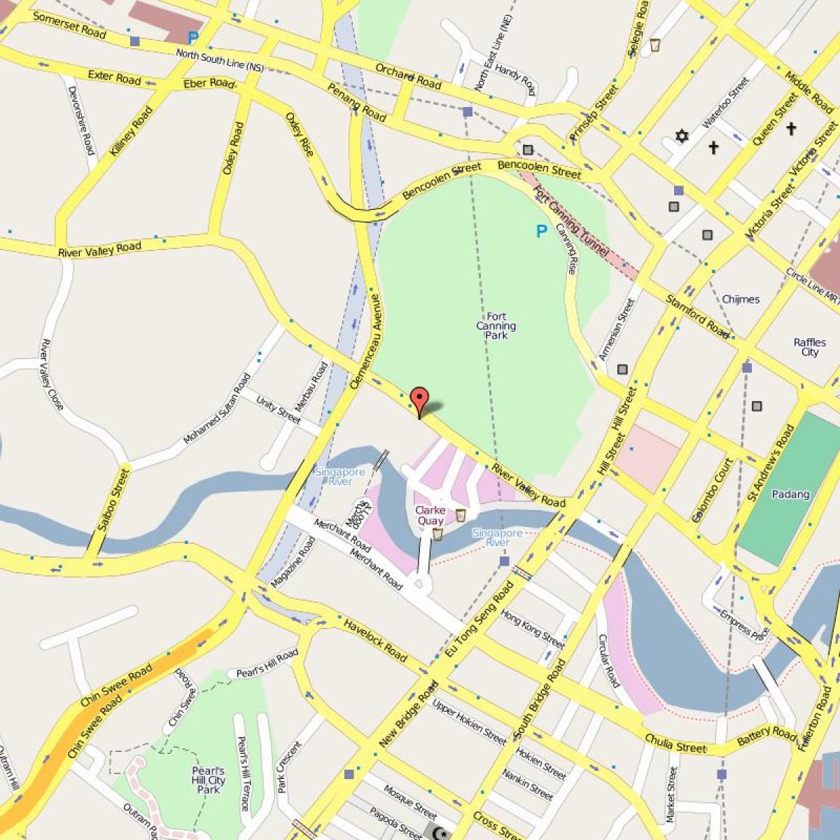نقشه از اسکله کلارک