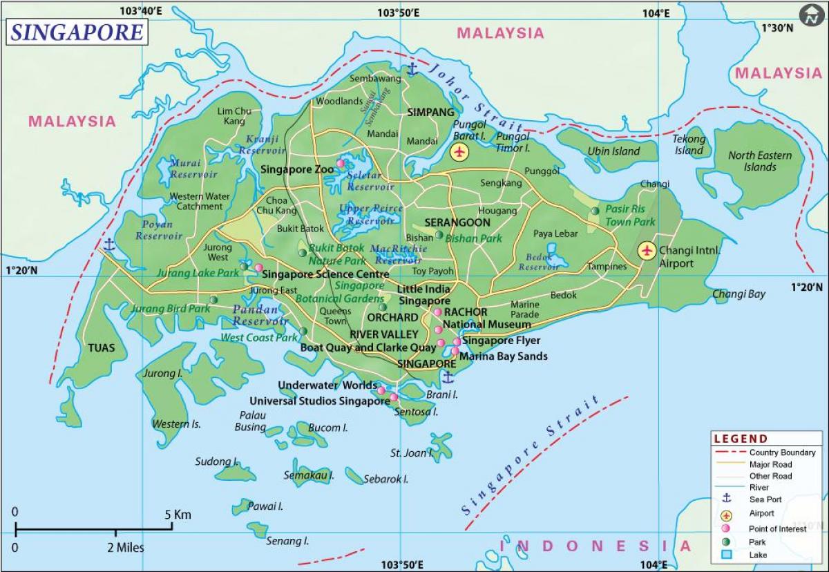 نقشه شهر سنگاپور