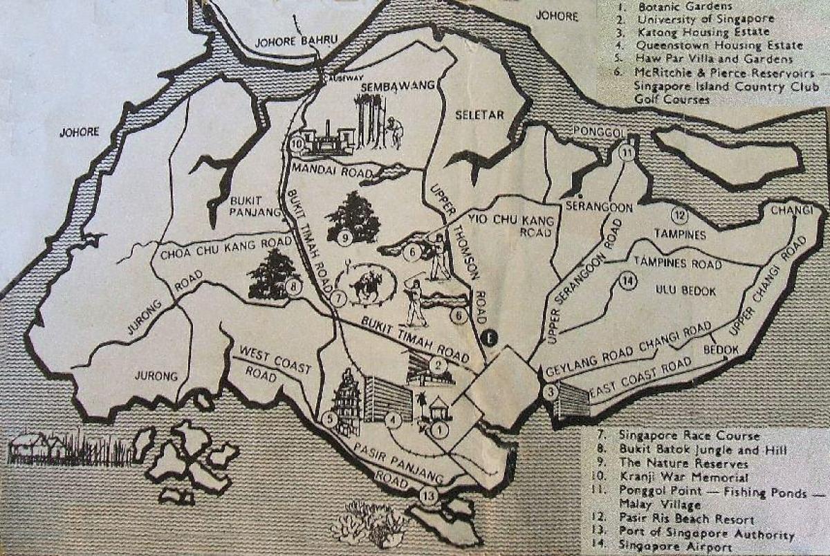 نقشه های قدیمی از سنگاپور