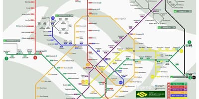 Singapore mrt خط نقشه