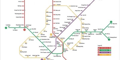 ایستگاه Mrt map سنگاپور