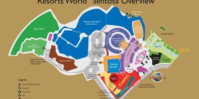 تفریحی World Sentosa نقشه