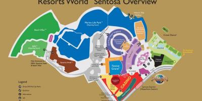 تفریحی World Sentosa نقشه