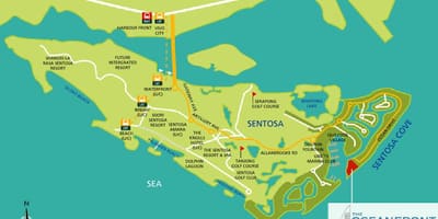 نقشه sentosa
