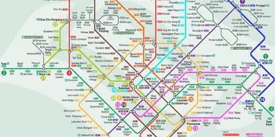 Smrt سنگاپور نقشه