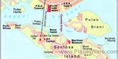 نقشه جاذبه های سنگاپور
