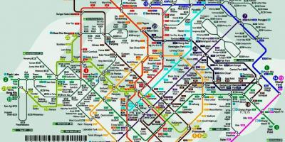 سنگاپور ایستگاه قطار نقشه
